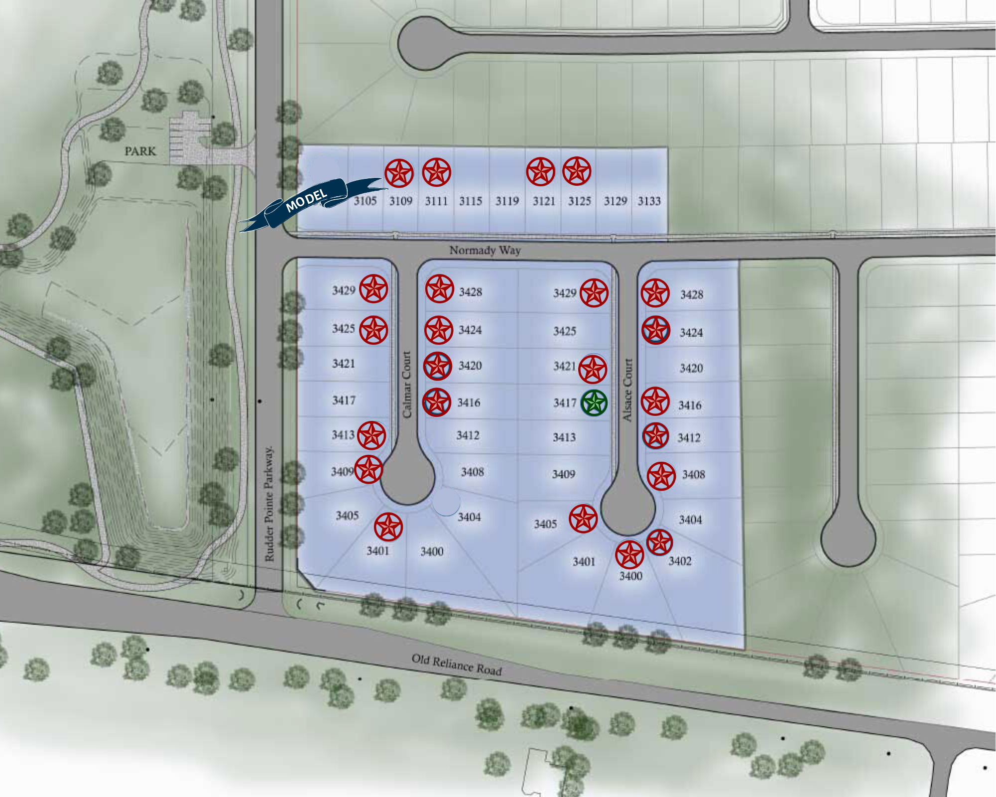 Rudder Pointe Layout