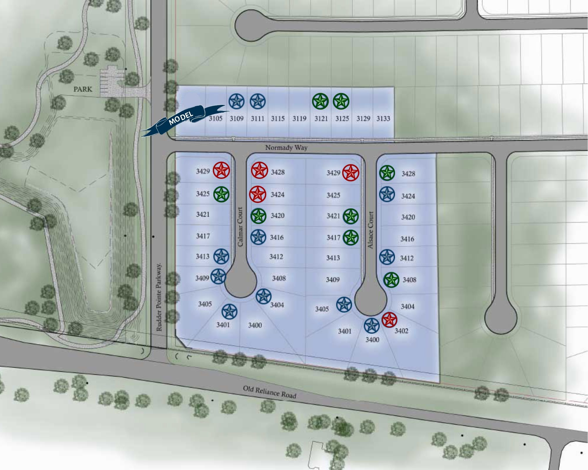 Rudder Pointe Layout